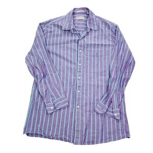 Vintage Ash Creek Trading Men's Longsleeve Button Up Shirt Top Size Large Purple